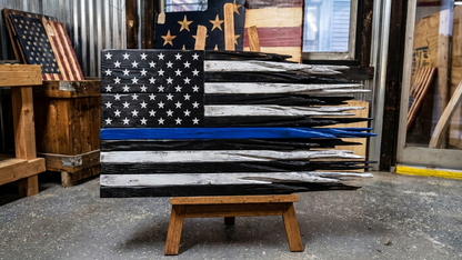 "Support Blue Lives" Custom Flag