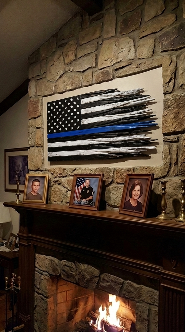"Support Blue Lives" Custom Flag
